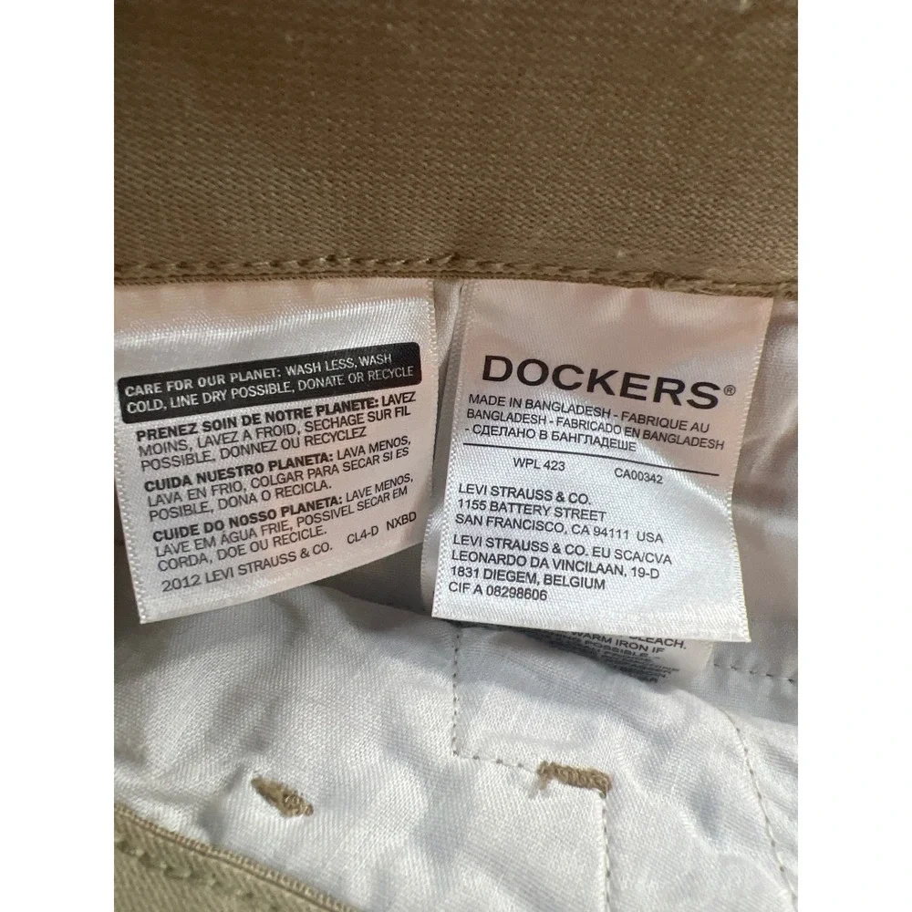 Dockers Original Short Mens 56 Khaki Tan Stretch Flex Comfort Big & Tall New